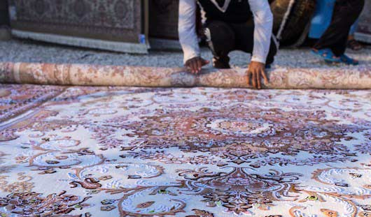 روش اصولی لول کردن قالی در قالیشویی جمکران قم